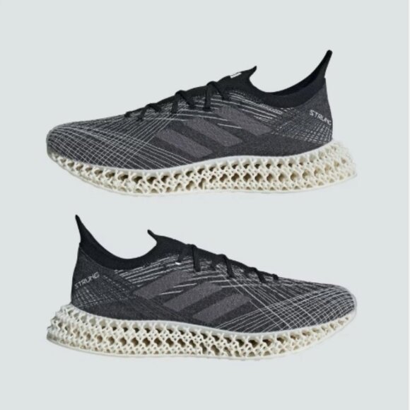 adidas 4D Sneakers FWD Strung Black Running Performance Shoes Men Size 11.5M - Picture 2 of 7